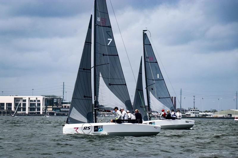 RS21 upwind - Charleston Race Week 2019 photo copyright RS Sailing taken at Charleston Yacht Club and featuring the RS21 class