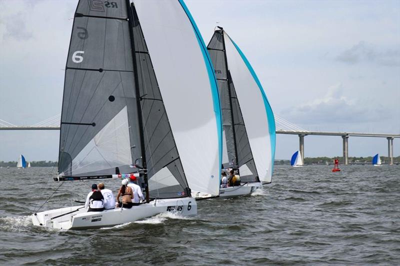 RS21 downwind - Charleston Race Week 2019 photo copyright RS Sailing taken at Charleston Yacht Club and featuring the RS21 class