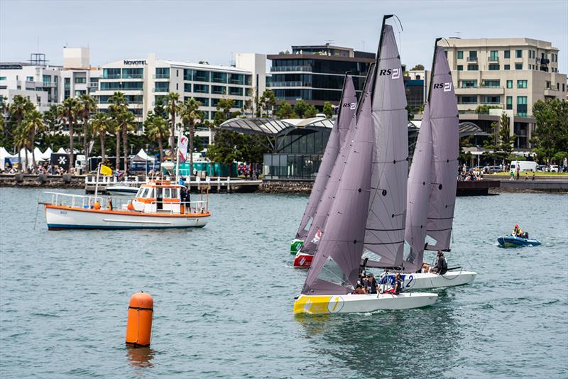 Sailing Champions League - Southern Qualifer view from Geelong's Cunningham Pier photo copyright Beau Outteridge taken at  and featuring the RS21 class