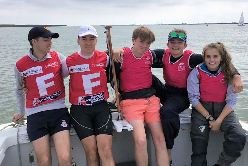 Royal Hospital School's team for the British Keelboat League 2018 photo copyright RHS taken at  and featuring the RS21 class