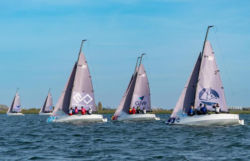 BSDRA Schools Keelboat Championship at Queen Mary photo copyright RYA taken at Queen Mary Sailing Club and featuring the RS21 class