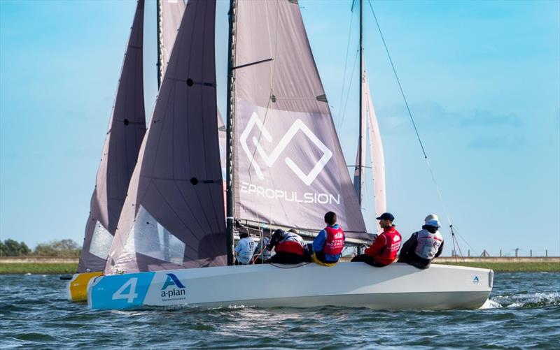 BSDRA Schools Keelboat Championship at Queen Mary photo copyright RYA taken at Queen Mary Sailing Club and featuring the RS21 class