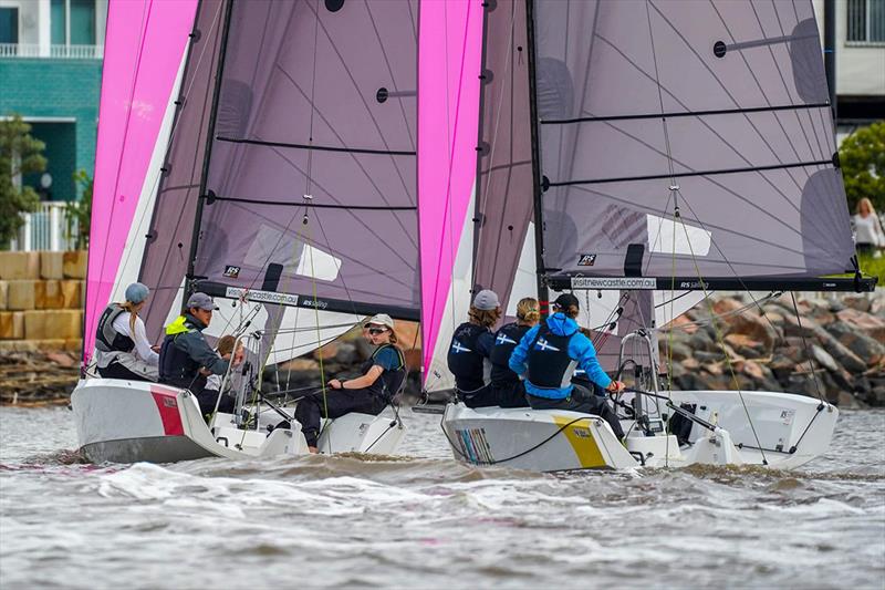 The Mornington Yacht Club team (left) leading a race - Sailing Champions League – Asia Pacific Final - photo © Alex Dare