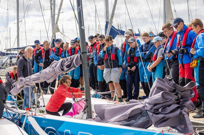 Sea Cadets attend RS21 UK National Championships at Lymington with their entire fleet of 10 boats photo copyright Howard Eeles taken at Lymington Town Sailing Club and featuring the RS21 class