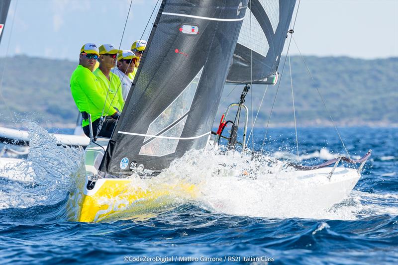 RS21 World Championship 2023 in Sardinia photo copyright Code Zero Digital & Studios taken at Yacht Club Porto Rotondo and featuring the RS21 class