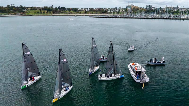 RS21 Royal Geelong Yacht Club Match Racing photo copyright Tidal Media Australia taken at Royal Geelong Yacht Club and featuring the RS21 class