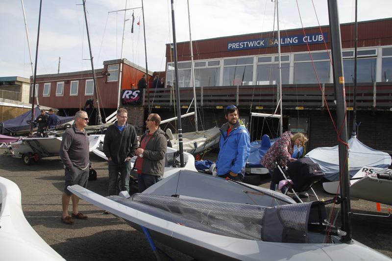 Rigging on day 1 of the Volvo Noble Marine RS300 Nationals photo copyright Alan Henderson taken at Prestwick Sailing Club and featuring the RS300 class