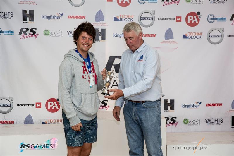 RS300 Nationals prize giving at the RS Games photo copyright Alex & David Irwin / www.sportography.tv taken at Weymouth & Portland Sailing Academy and featuring the RS300 class