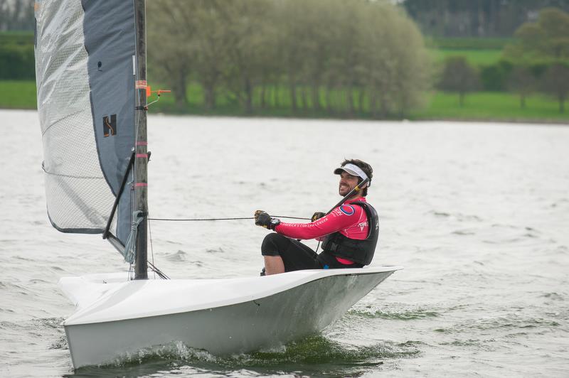 RS300 fleet in action at RS Sprint Championship 2018 photo copyright Peter Fothergill taken at Rutland Sailing Club and featuring the RS300 class