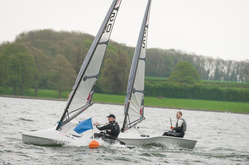 RS300 fleet in action at RS Sprint Championship 2018 photo copyright Peter Fothergill taken at Rutland Sailing Club and featuring the RS300 class