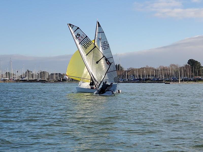 Chichester Yacht Club Snowflake Series 2024 Day 1 photo copyright Chris Hodge taken at Chichester Yacht Club and featuring the RS300 class