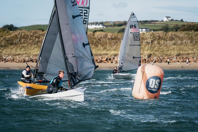 Charlie south in lead during the Noble Marine RS300 Nationals at South Caernarvonshire Yacht Club - photo © Phill Boyd / Outwest Images
