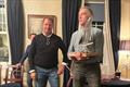 Peter Kennedy and Stephen Kane collect the trophy for the second year in a row - Rockshore Bosun Bobs RS400 Winter Series at Royal North of Ireland YC © Neil Mathews