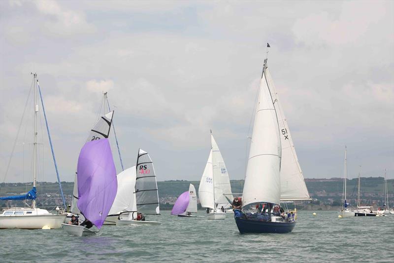 Combined Harbour Regatta at Portchester SC photo copyright PSC taken at Portchester Sailing Club and featuring the RS400 class