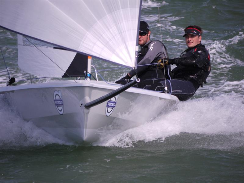 James Downer & Jon Price's RS400 at Cowes Dinghy Week photo copyright Liz Harrison taken at Gurnard Sailing Club and featuring the RS400 class