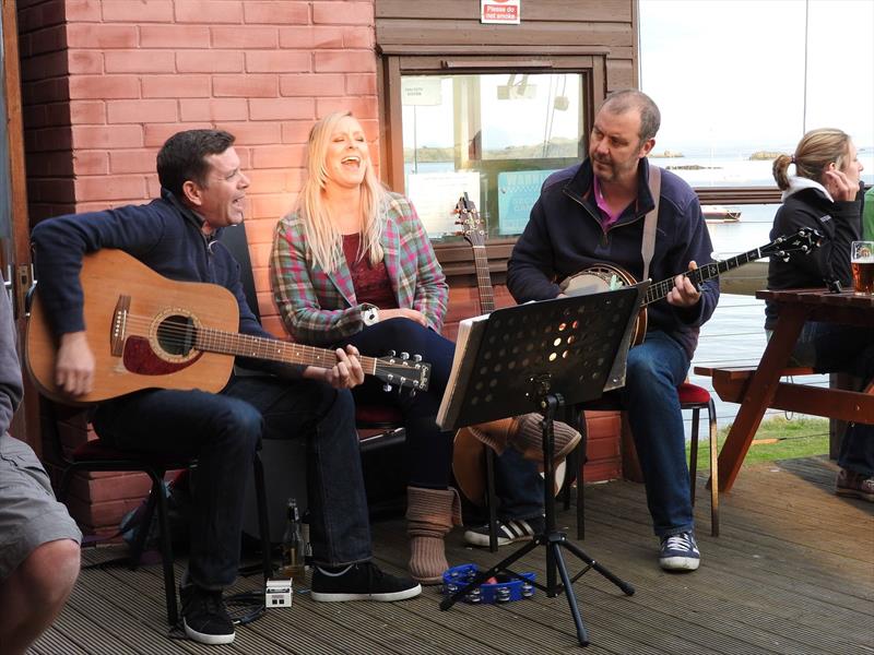 Shorelight playing on Saturday evening during the RS400 Scottish Tour at Dalgety Bay - photo © Elana Grey & Fiona Greer
