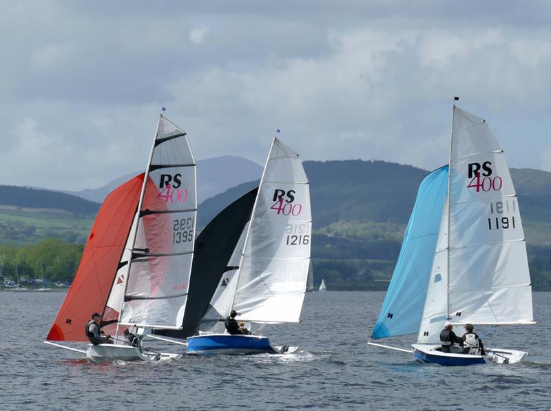 Sailing at Bala photo copyright John Hunter taken at Bala Sailing Club and featuring the RS400 class