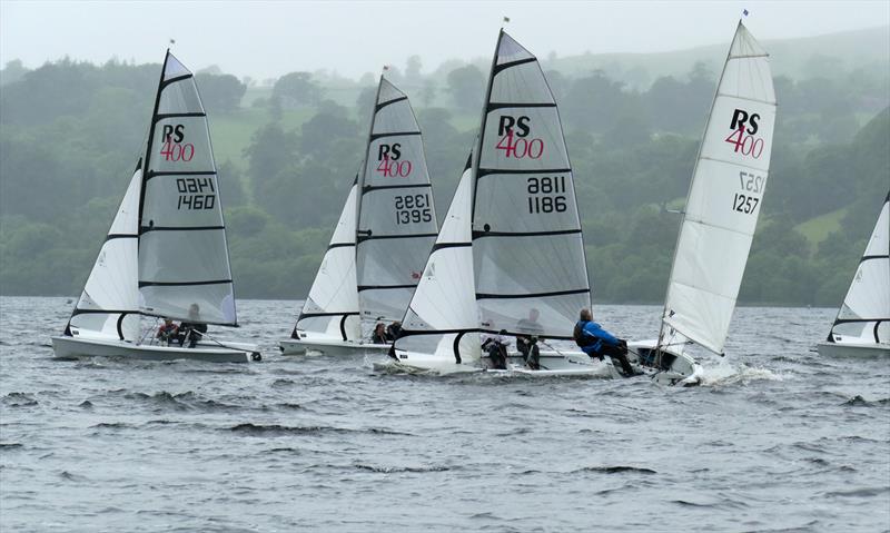 RS400s at Bala photo copyright John Hunter taken at Bala Sailing Club and featuring the RS400 class