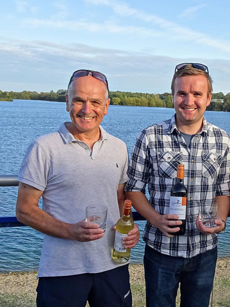 Paul and Mark Oakey win the Burghfield RS400 Open photo copyright Mike Proven taken at Burghfield Sailing Club and featuring the RS400 class