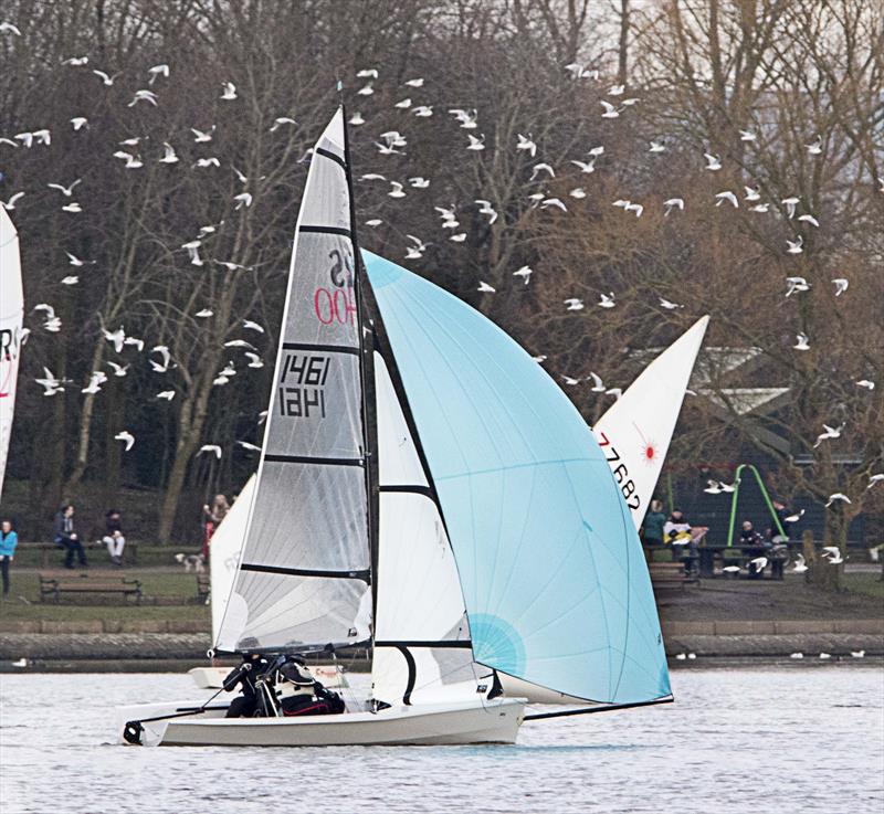 Leigh & Lowton Tipsy Icicle Series Week 5 photo copyright Gerard van den Hoek taken at Leigh & Lowton Sailing Club and featuring the RS400 class