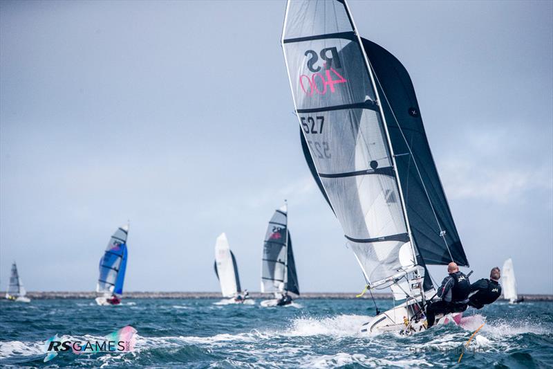 RS400 Europeans day 2 at the RS Games photo copyright Alex & David Irwin / www.sportography.tv taken at Weymouth & Portland Sailing Academy and featuring the RS400 class