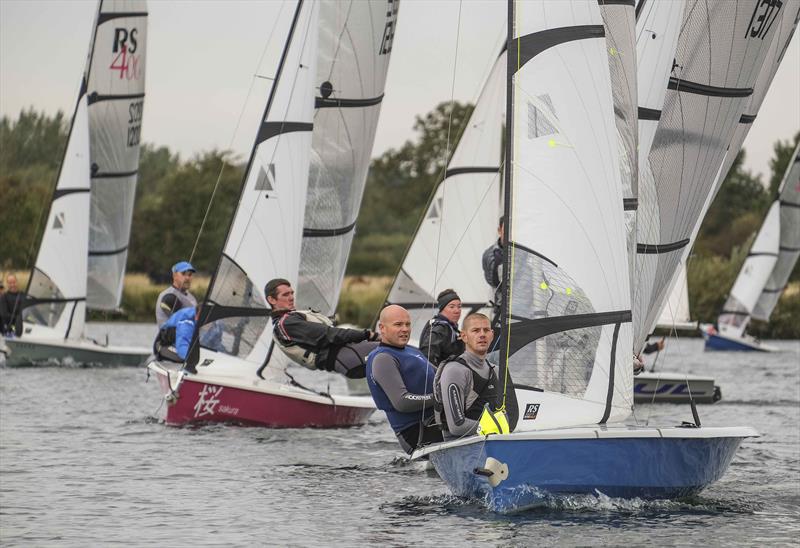 Chris Pickles and Matt Sharman during the RS400 Northern Tour finale at Notts County photo copyright David Eberlin taken at Notts County Sailing Club and featuring the RS400 class