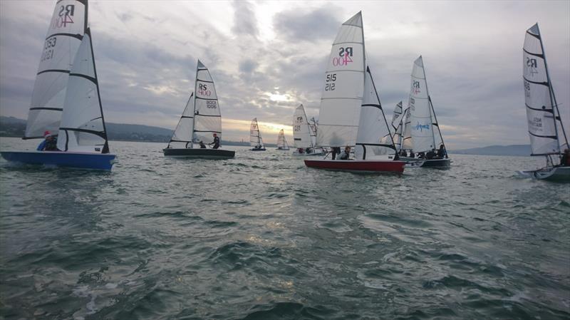 Bosun Bob's Frosty Series final day photo copyright Robert Hastings taken at Royal North of Ireland Yacht Club and featuring the RS400 class