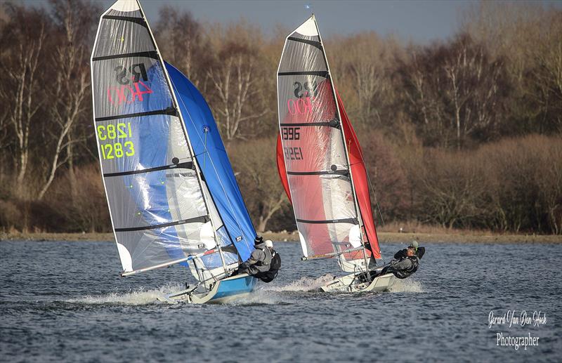 Marlow Ropes Tipsy Icicle Series at Leigh & Lowton SC Week 7 photo copyright Gerard van den Hoek taken at Leigh & Lowton Sailing Club and featuring the RS400 class