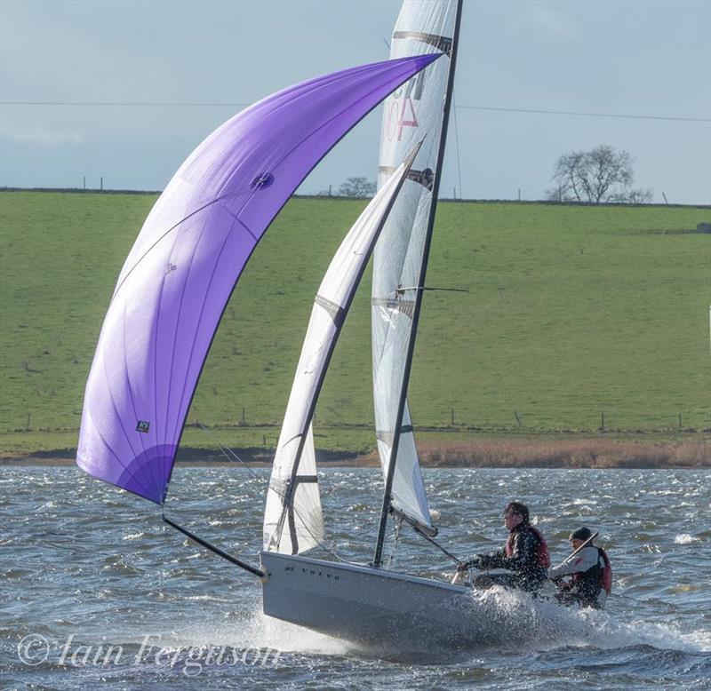 Another windy day for 2019 Blithfield Barrel round 4 photo copyright Iain Ferguson taken at Blithfield Sailing Club and featuring the RS400 class