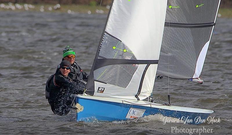 Chris Pickles and Matt Sharman during the RS400 Winter Championship at Leigh & Lowton - photo © Gerard van den Hoek