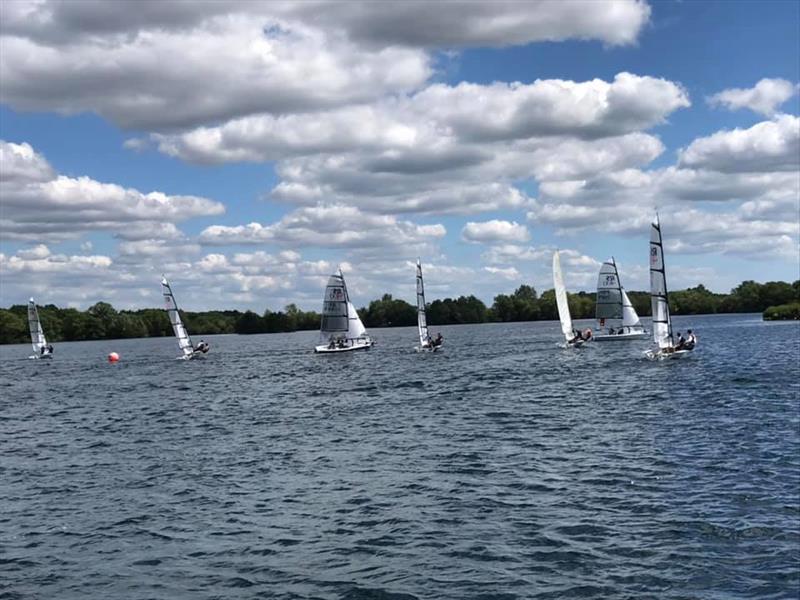 RS400s at Burghfield photo copyright Peter Blackman taken at Burghfield Sailing Club and featuring the RS400 class