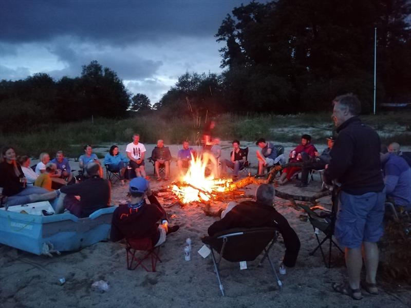Around the campfire during the Irish RS400 Inlands at Blessington SC photo copyright Andrew Baker taken at Blessington Sailing Club and featuring the RS400 class
