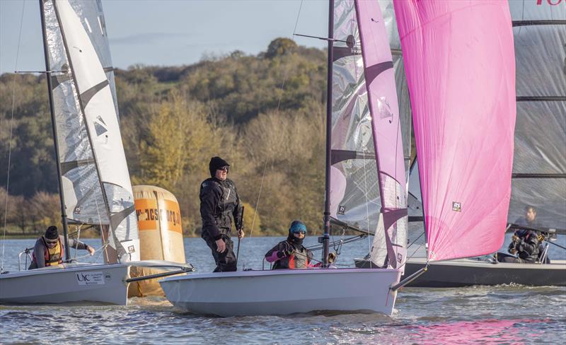 Windward mark rounding during the Notts County RS400 Open - photo © David Eberlin