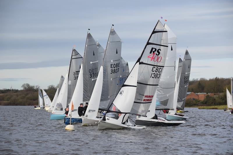 Blithfield Barrel Round 2 photo copyright Neil David taken at Blithfield Sailing Club and featuring the RS400 class