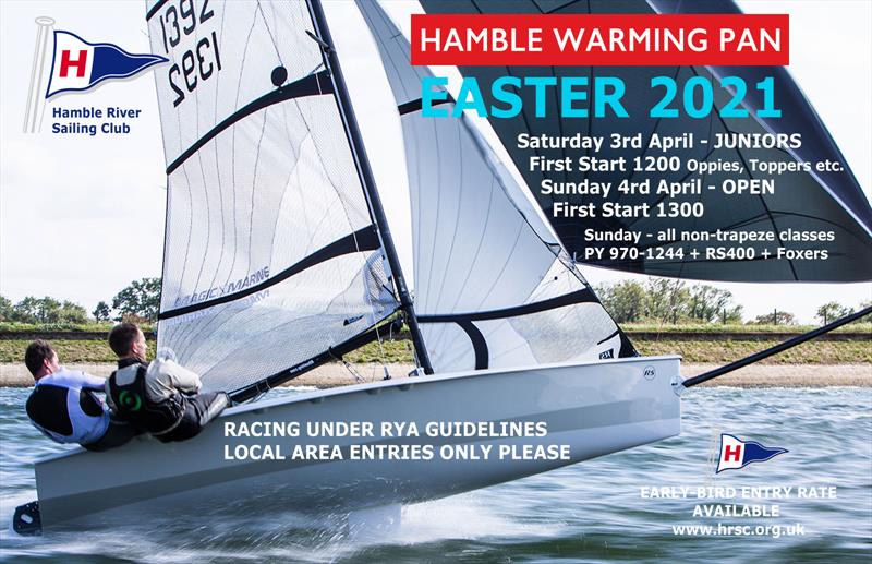 Hamble Warming Pan 2021 photo copyright HRSC taken at Hamble River Sailing Club and featuring the RS400 class