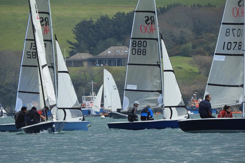 RS400s at Salcombe photo copyright Margaret Mackley taken at Salcombe Yacht Club and featuring the RS400 class