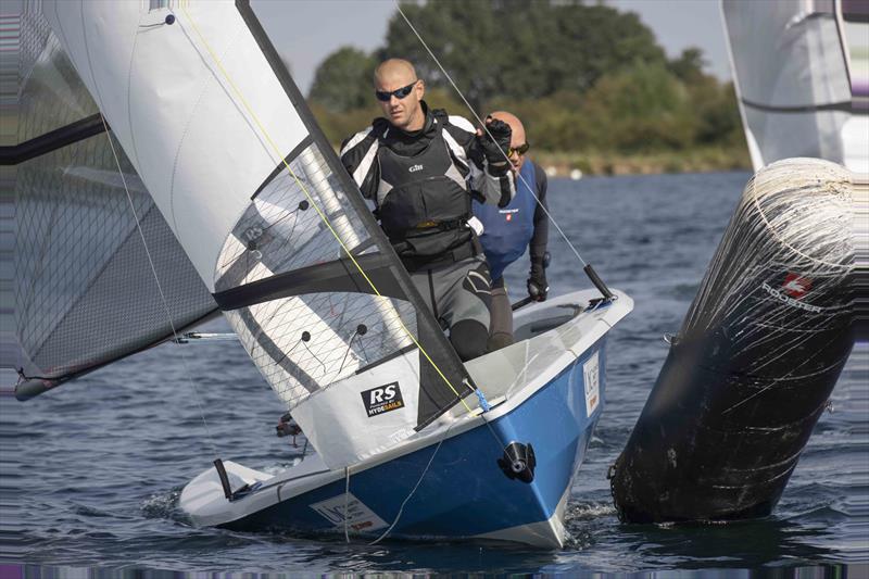 Ricard Catchpole and Matt Sharamann win the RS400 Northern Tour Open at Notts County photo copyright David Eberlin taken at Notts County Sailing Club and featuring the RS400 class