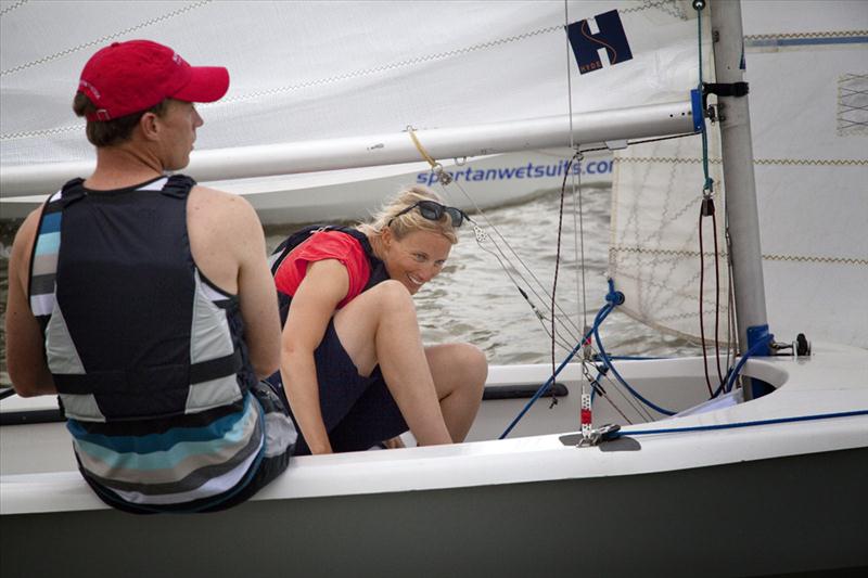 Paul Goodison and Saskia Clark win their fleet at Mersea Week 2012 photo copyright Chrissie Westgate / www.chrissiewestgate.com taken at West Mersea Yacht Club and featuring the RS400 class