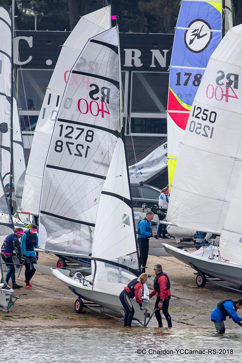 Eurocup 2018: RS400 fleet in action photo copyright Christian Chandon taken at Yacht Club de Carnac and featuring the RS400 class