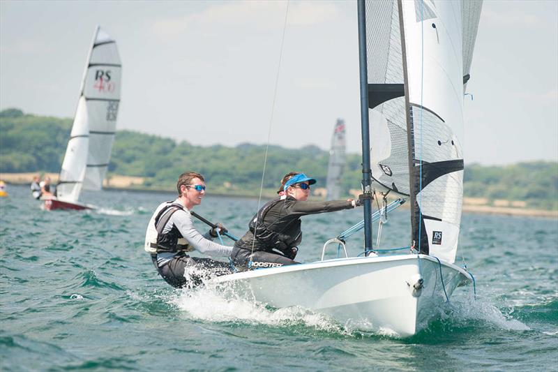 RS400s at Lymington Dinghy Regatta 2018 photo copyright Peter Fothergill taken at Royal Lymington Yacht Club and featuring the RS400 class