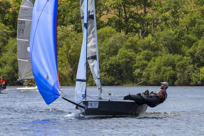 Jon Gay and Amanda Henderson power away from the fleet in the Rope4Boats RS400 Northern Tour / Lord Birkett Memorial Trophy 2019 at Ullswater photo copyright Tim Olin / www.olinphoto.co.uk taken at Ullswater Yacht Club and featuring the RS400 class