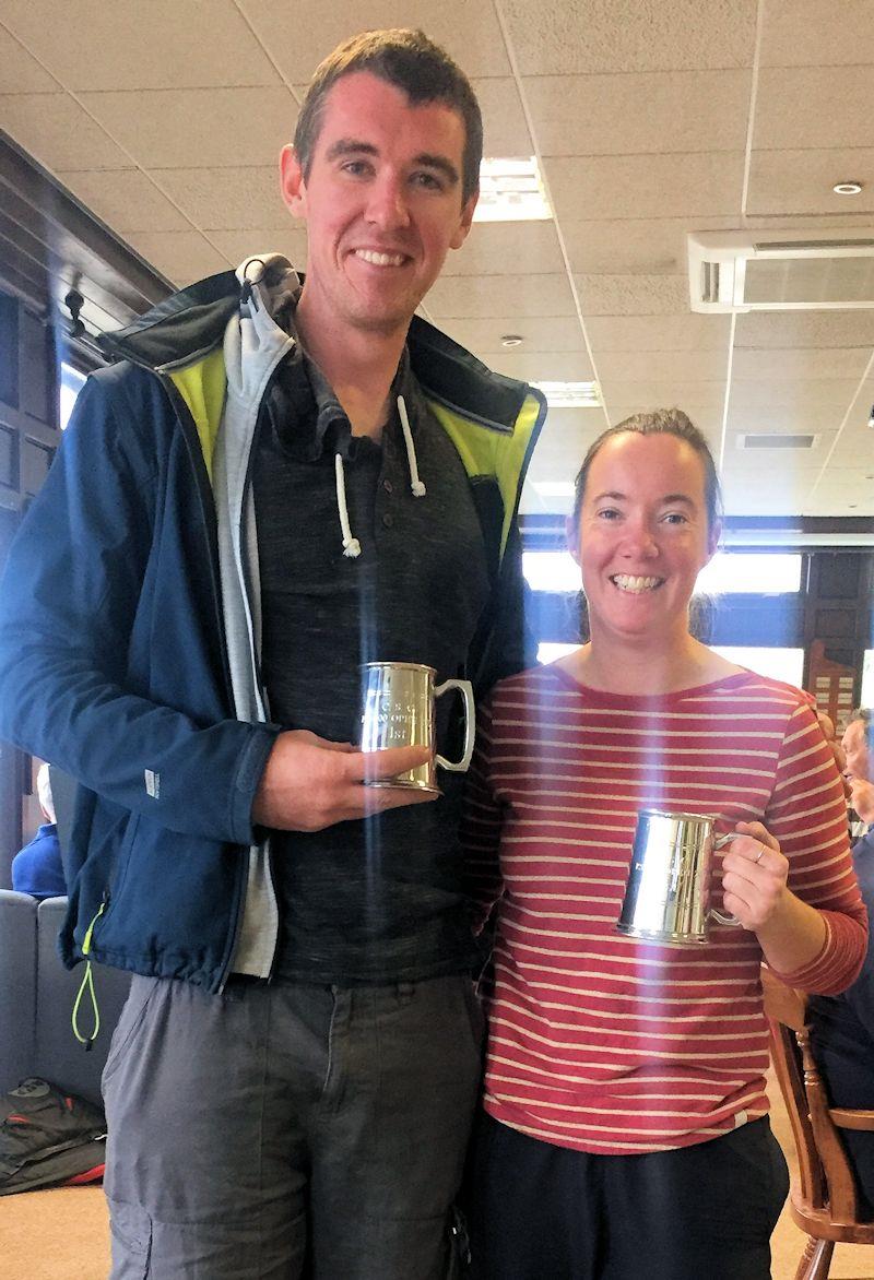 Sean Cleary and Annalise Nixon win the Rope4Boats RS400 Northern Tour at Carsington photo copyright David Exley taken at Carsington Sailing Club and featuring the RS400 class
