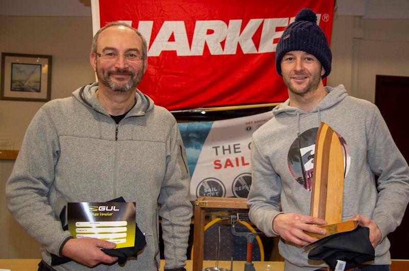Michael Sims and Mark Lunn win the double-handed fleet at the Steve Nicholson Memorial Trophy 2020 photo copyright Tim Olin / www.olinphoto.co.uk taken at Northampton Sailing Club and featuring the RS400 class