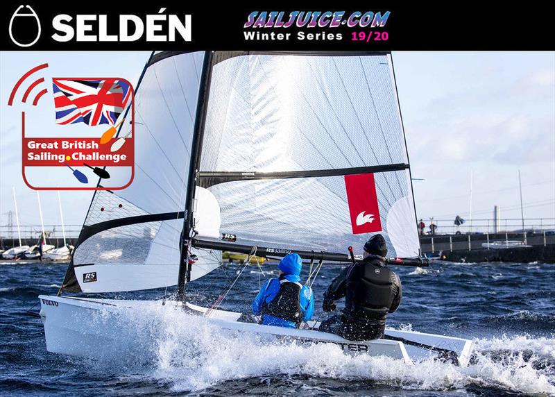 Steve and Sarah Cockerill win the Fast Asymmetric fleet in the Seldén Sailjuice Winter Series photo copyright Tim Olin / www.olinphoto.co.uk taken at  and featuring the RS400 class