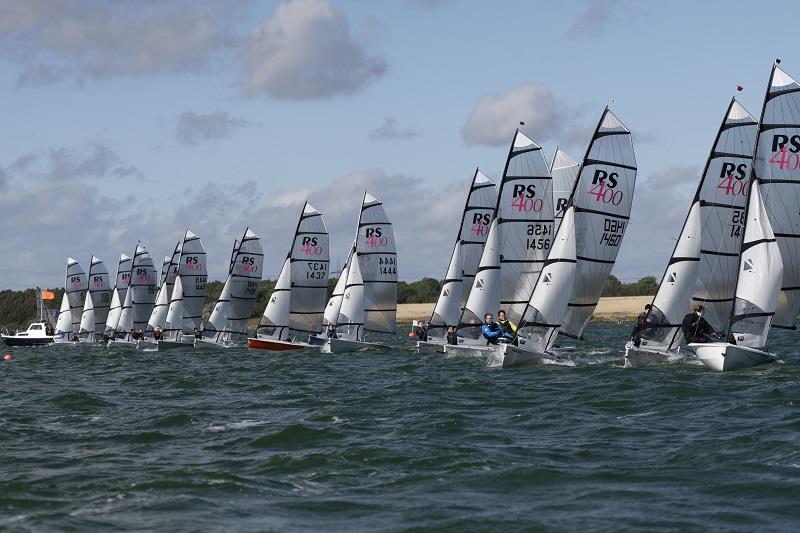 RS400 start - RS400 Inland Championships 2021 photo copyright Paul Sanwell / OP Photography taken at Grafham Water Sailing Club and featuring the RS400 class