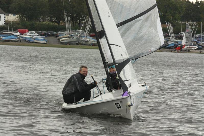 Stuart Halman and Anna Walsh before the start - RS400 Winter Championships photo copyright Adam Catlow taken at Leigh & Lowton Sailing Club and featuring the RS400 class