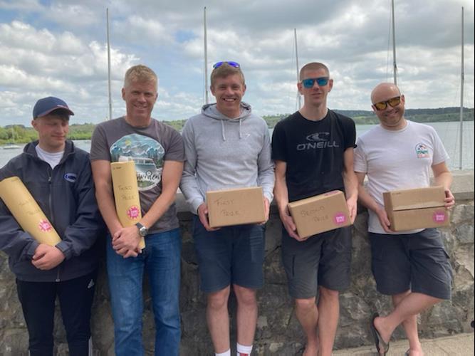 RS400 Northern Tour at Carsington (l-r) Ross Southwell, Hamish Gledhill, Ollive Groves, Matt Sharman & Chris Pickles - photo © Carsington SC