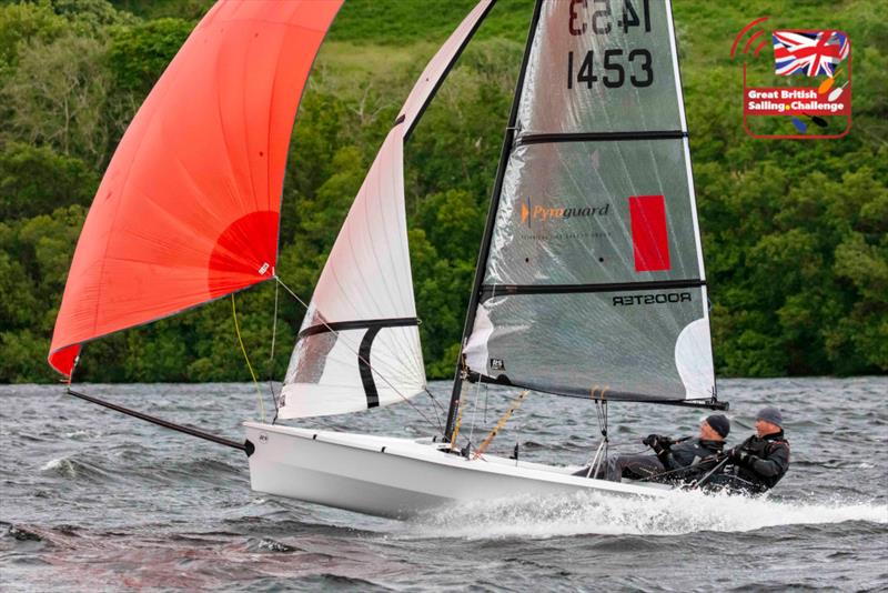 Chris Pickles and Matt Sharman during the Bala Long Distance Weekend 2022 photo copyright Tim Olin / www.olinphoto.co.uk taken at Bala Sailing Club and featuring the RS400 class