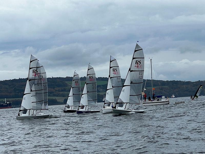 KB (1449) getting an appalling start during the RS400 Scottish Traveller at Dalgety Bay - photo © Steve Webb / Ian Baillie