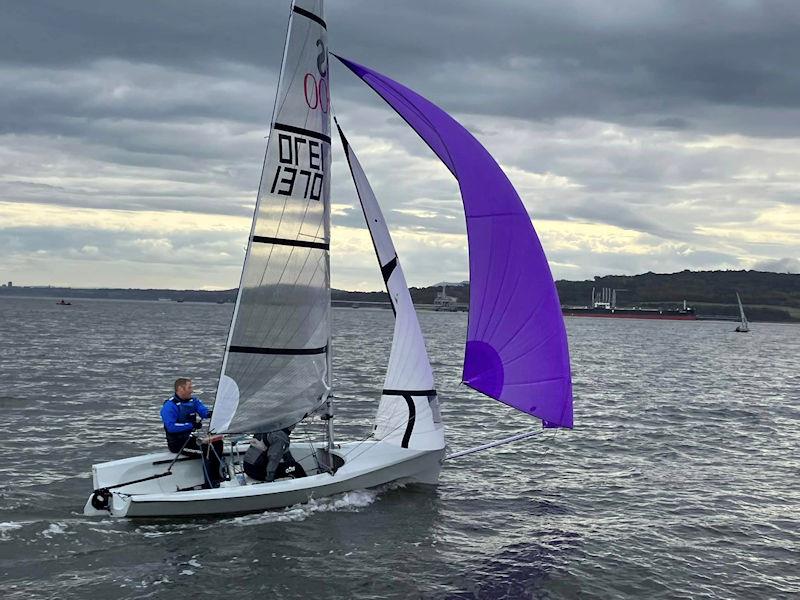 Pete Taylor & Ruary Williamson sailing “I'm not getting an Aero” during the RS400 Scottish Traveller at Dalgety Bay - photo © Steve Webb / Ian Baillie